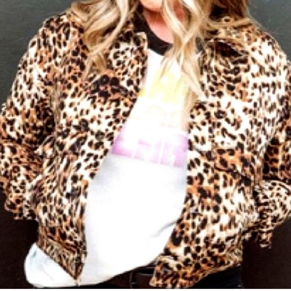 Lularoe Kenny Leopard Jacket NWOT Size Small